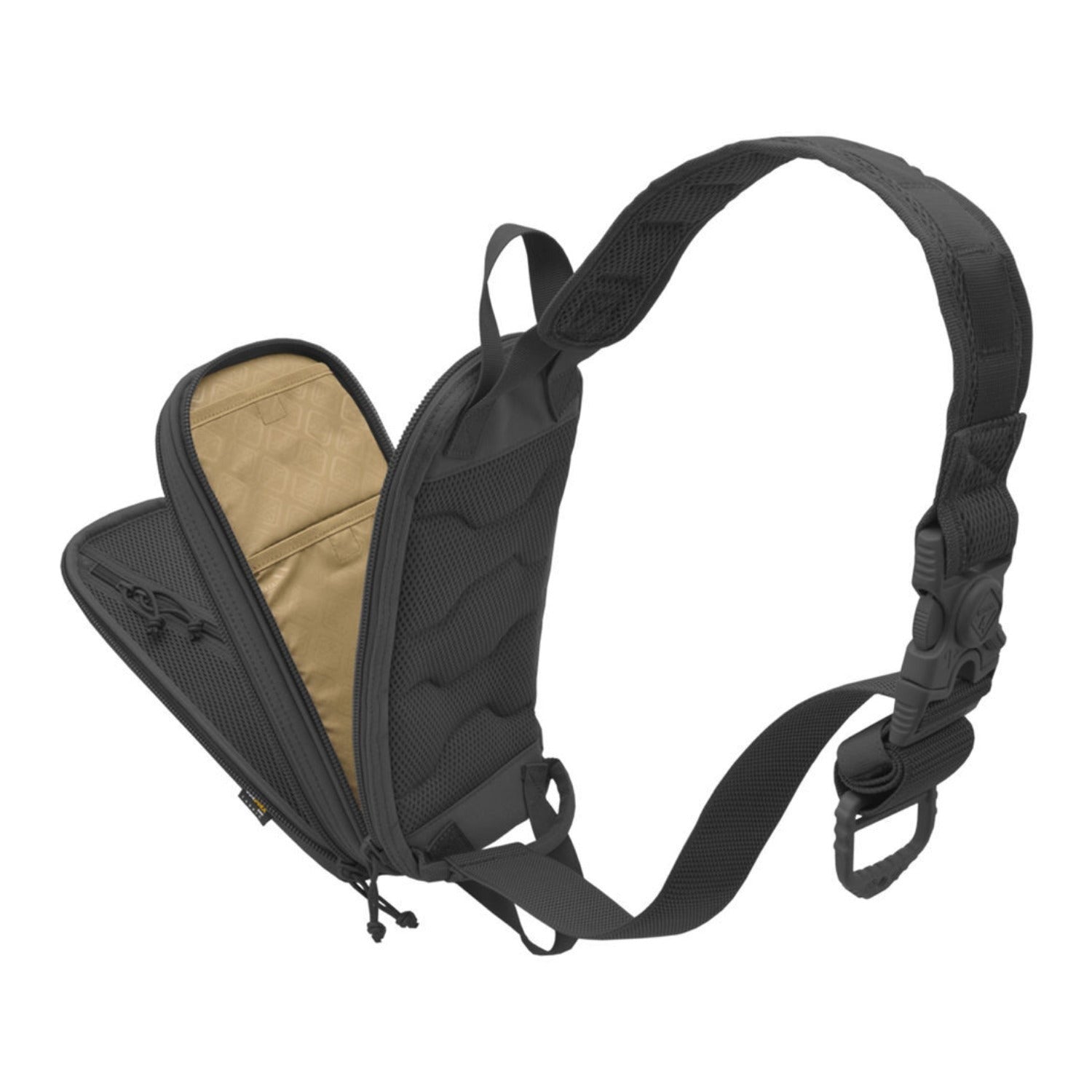 Hazard 4 Bandoleer Compact Hard Shell Ambidextrous Sling Bag (Black)