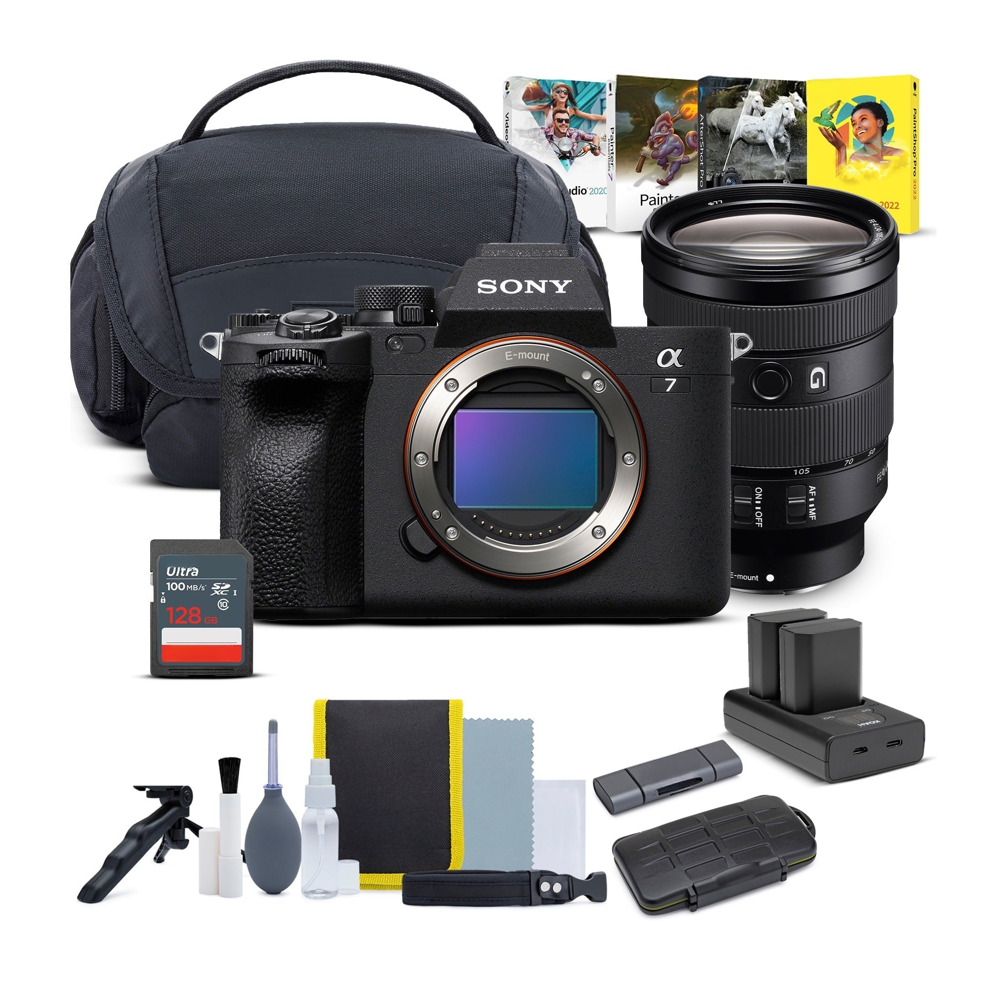 Sony Alpha 7 IV Mirrorless Camera with 24-105mm f/4 G2 OSS Lens Bundle
