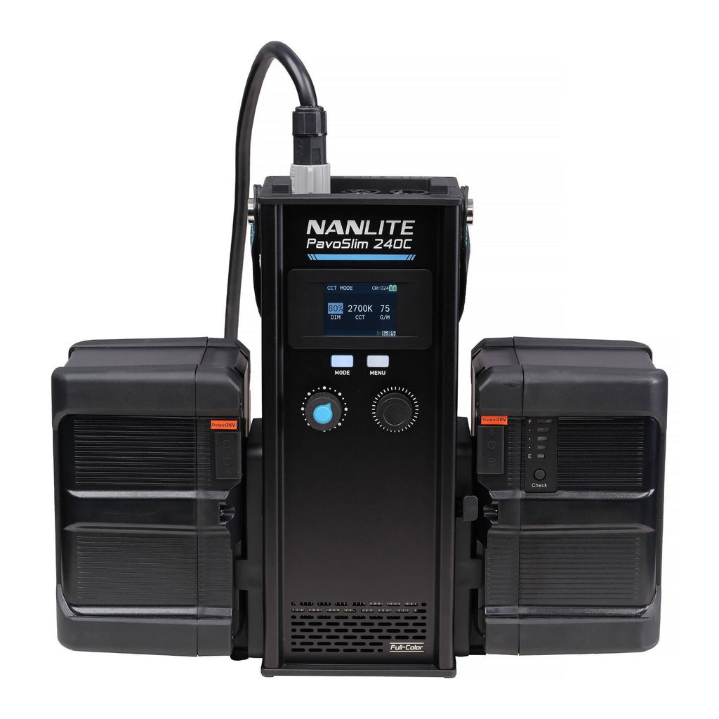 Nanlite PavoSlim 240C RGBWW LED Panel with Softbox, Eggcrate and LumenRadio CRMX