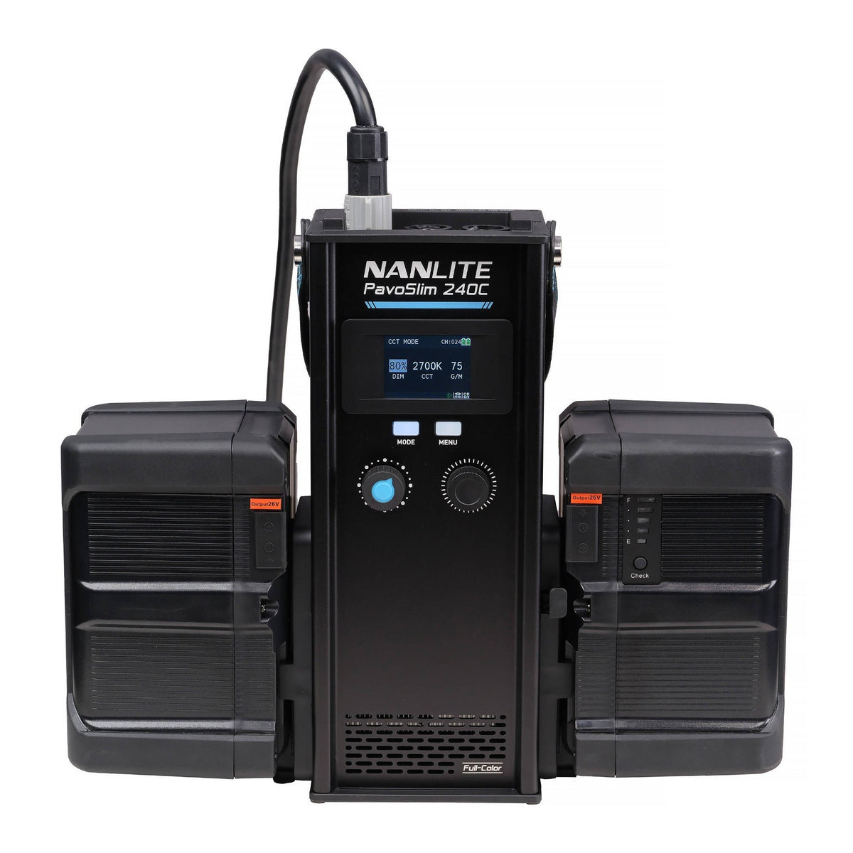 Nanlite PavoSlim 240C RGBWW LED Panel with Softbox, Eggcrate and LumenRadio CRMX