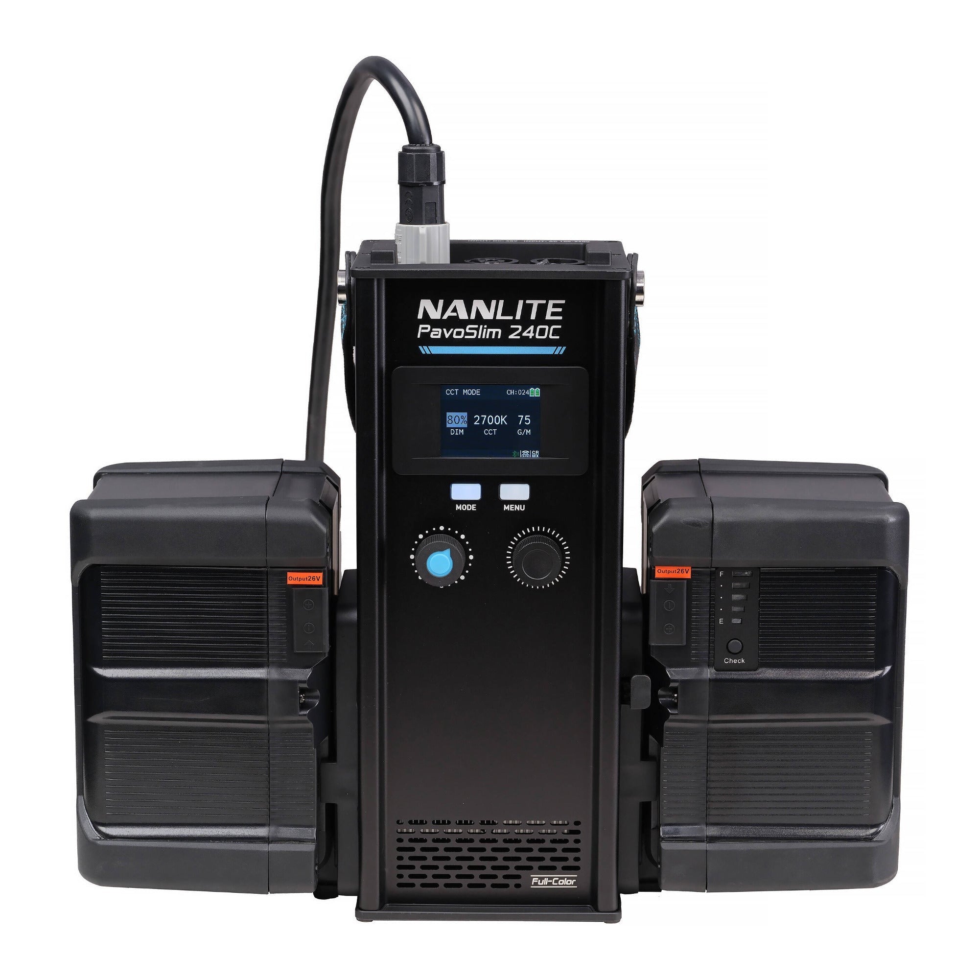 Nanlite PavoSlim 240C RGBWW LED Panel with Softbox, Eggcrate and LumenRadio CRMX