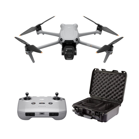 DJI Air 3S Drone with RC-N3 Remote Controller with Waterproof Protective 16 L Black Case Bundle