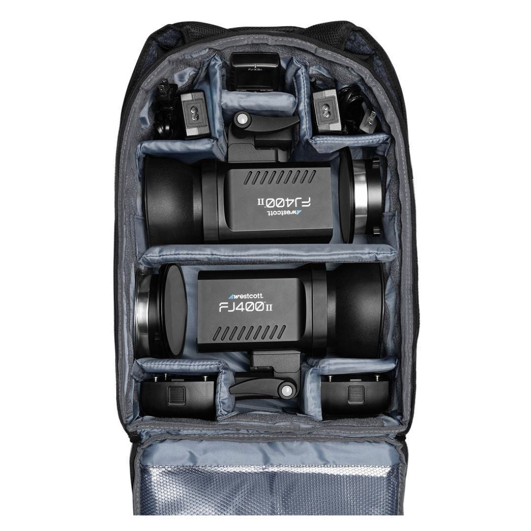 Westcott FJ400 II Strobe 2 Light Backpack Kit with FJ X3 S Trigger Bundle