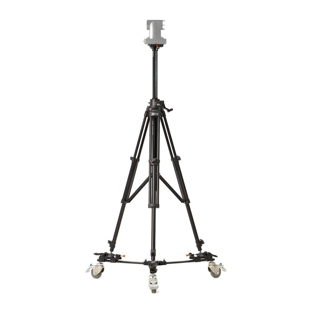 E-Image GA230-PTZ Aluminum Tripod with Rising Center Column Kit with Dolly