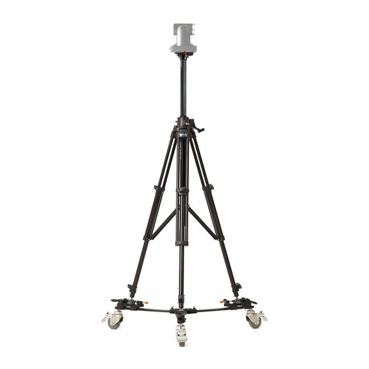 E-Image GA230-PTZ Aluminum Tripod with Rising Center Column Kit with Dolly