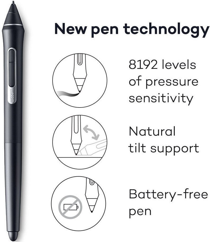 Wacom PTH860 Intuos Pro Creative Pen Tablet (Black, Large)
