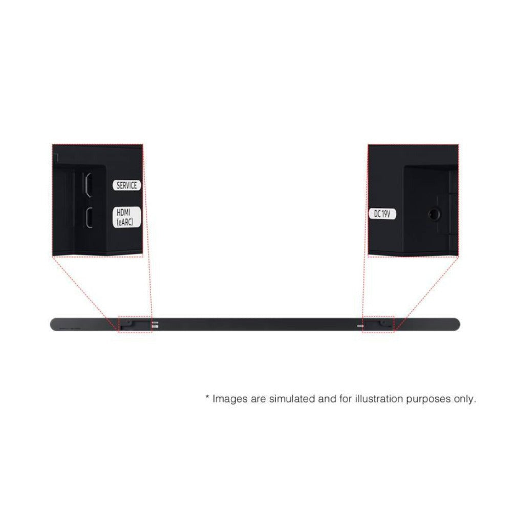 Samsung S800D Ultra Slim 3.1.2ch Wireless Dolby Atmos Soundbar (Titan Black)
