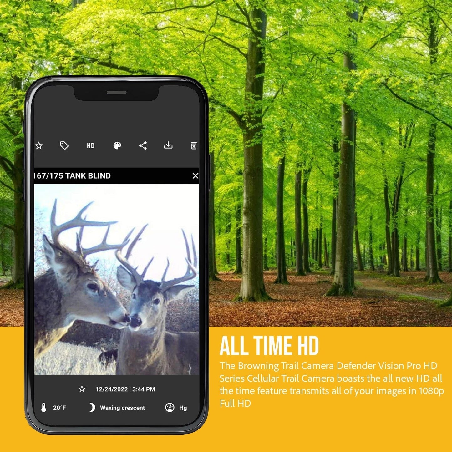 Browning Trail Camera - Defender Wireless Vision Pro HD AI 46MP Bundle