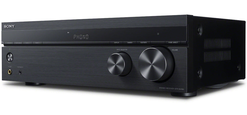 Sony 2-Channel Stereo Receiver with Bookshelf Speaker (Pair, Black) Bundle