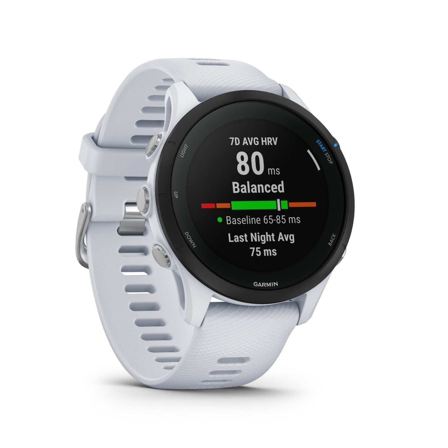 Garmin Forerunner 255 Music Running Watch (Whitestone)