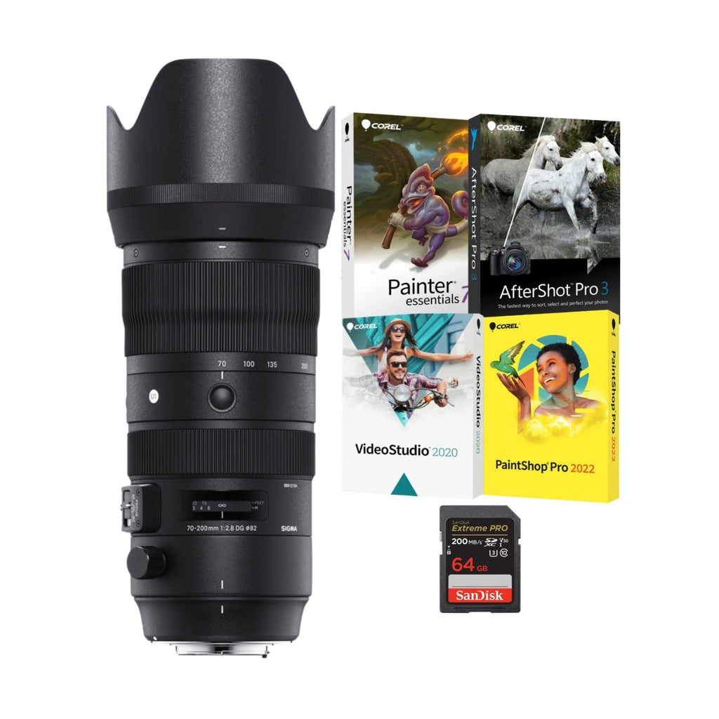 Sigma 70-200mm f/2.8 DG OS HSM Sport Lens (Nikon F-Mount) and Accessories Bundle