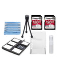 Kingston Canvas React Plus 128GB U3 V90 SDXC UHS-II SD Card 2-Pack Bundle