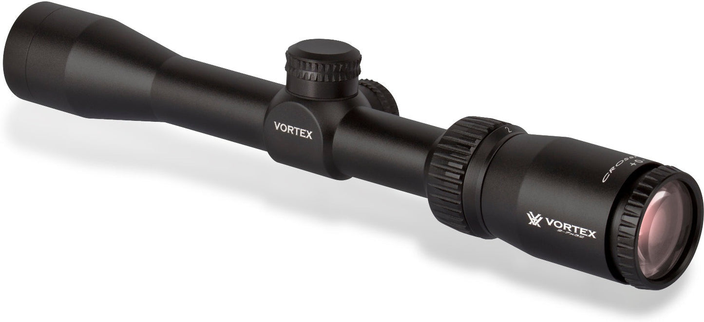 Vortex Crossfire II 2-7x32 Riflescope (V-Plex MOA Reticle) with Sure Fit Cover and Cap