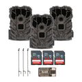 Stealth Cam Browtine 14MP Trail Camera Ground Post Starter (3-Pack)
