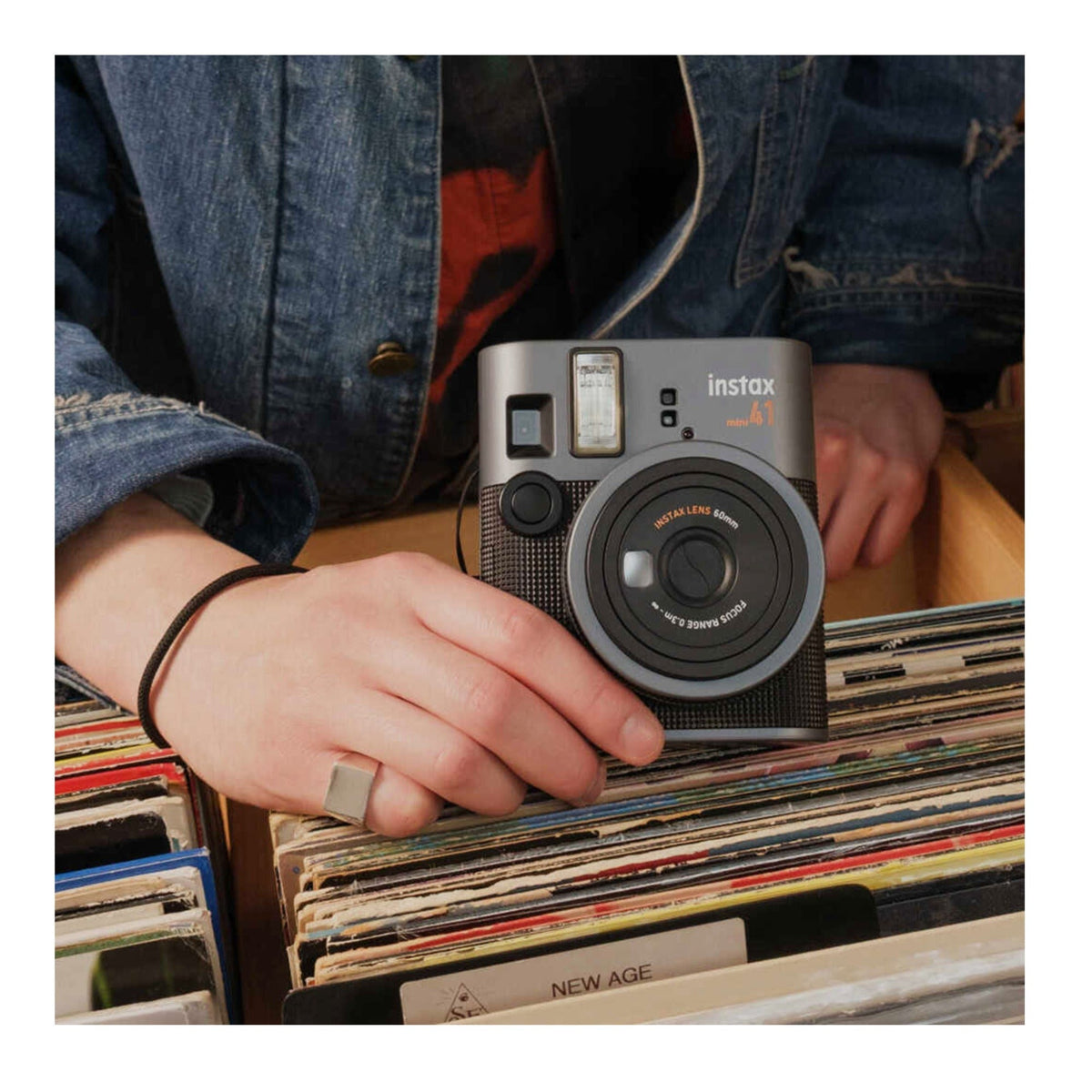 Fujifilm Instax Mini 41 Black Instant Camera Bundle with 20 Exposure Pack