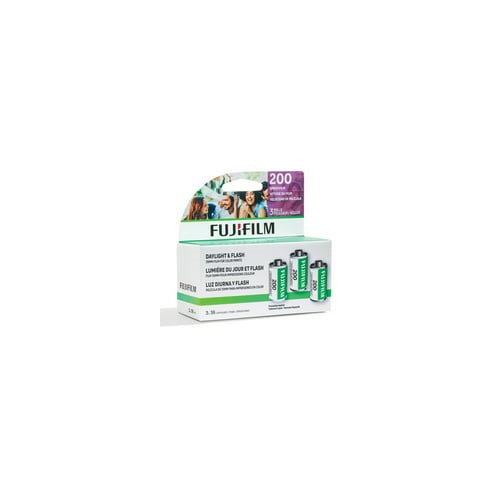 Fujifilm Fujicolor 200 Color Negative Film (35mm Roll Film, 36 Exposures, 3-Pack)