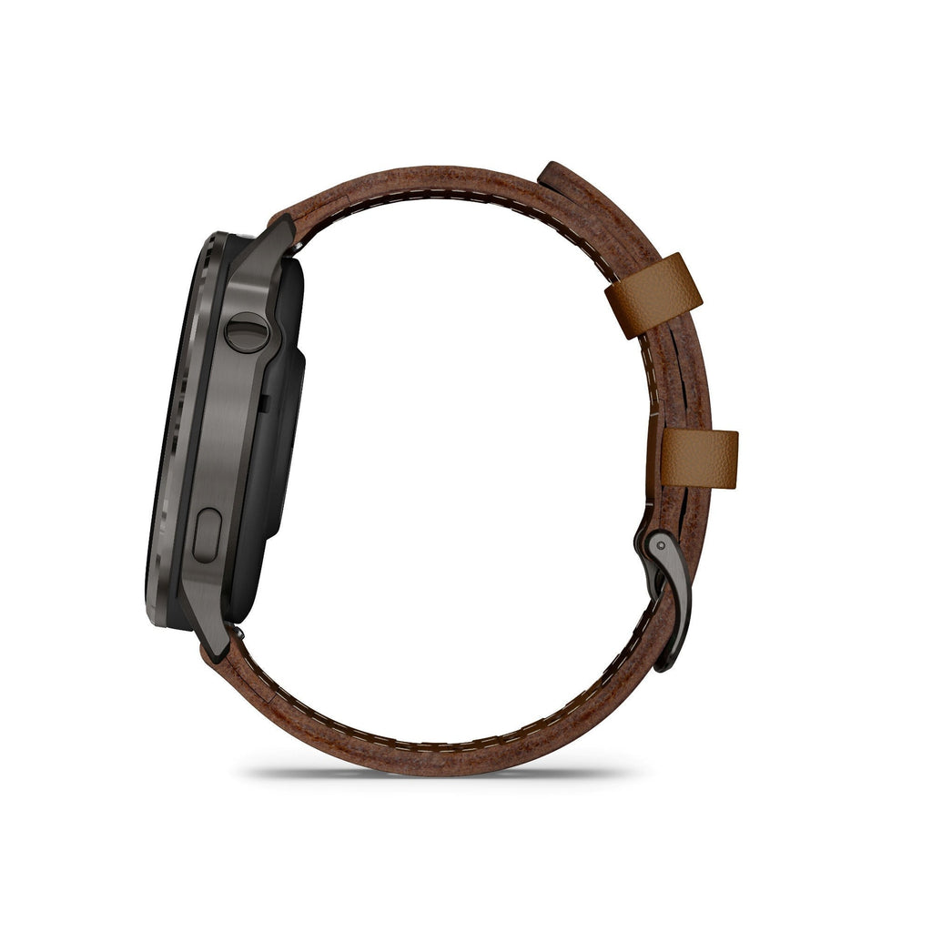 Garmin Venu 4 Smartwatch (Slate/Brown Leather)