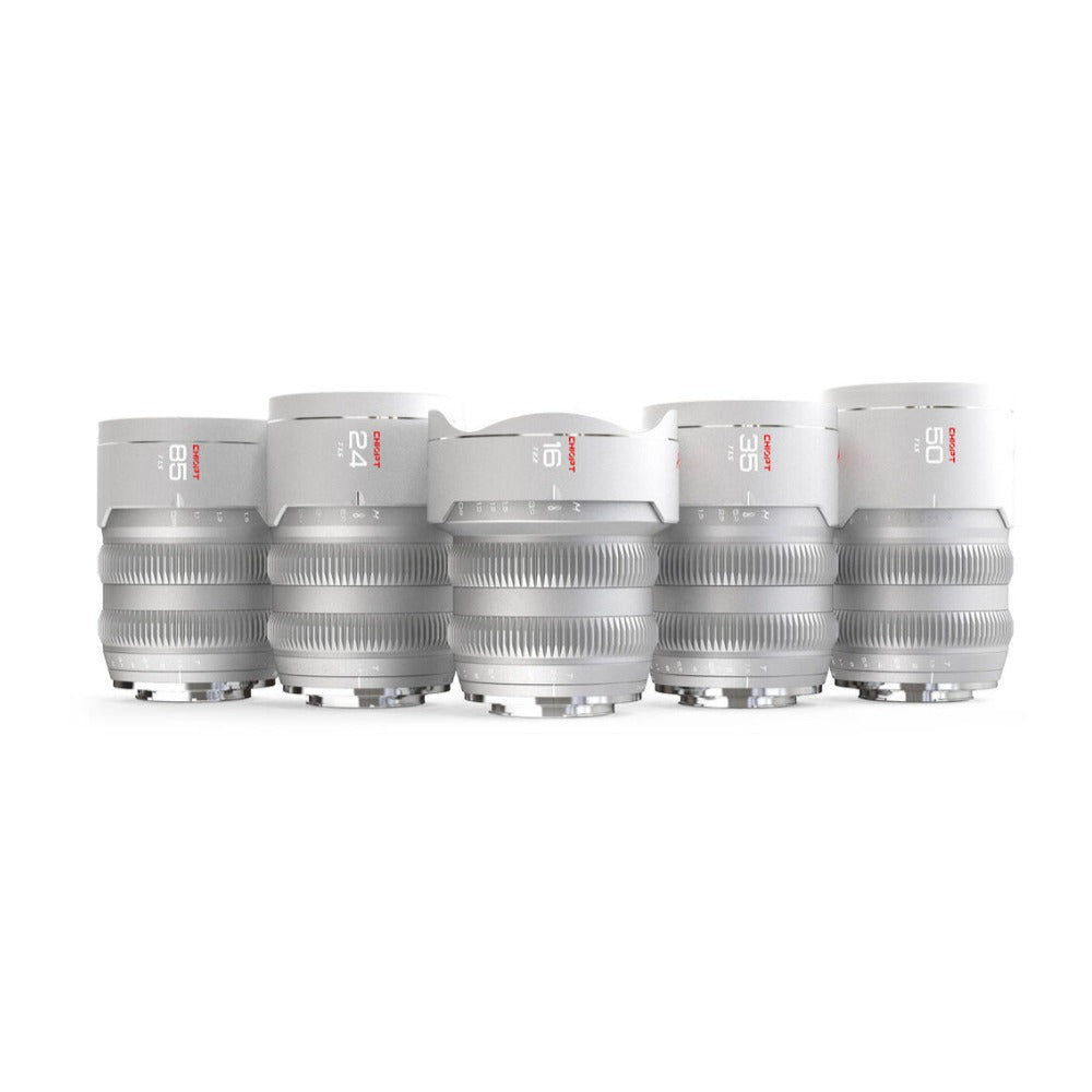 CHIOPT AURA Full-Frame Cinema 5-Lens Kit 16/24/35/50/85mm with Case (Sony E)