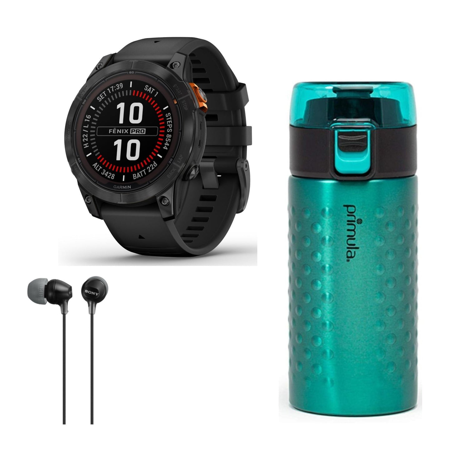 Garmin fenix 7 Pro Solar Edition Multisport GPS Smartwatch (Slate Gray, Black Band) Bundle