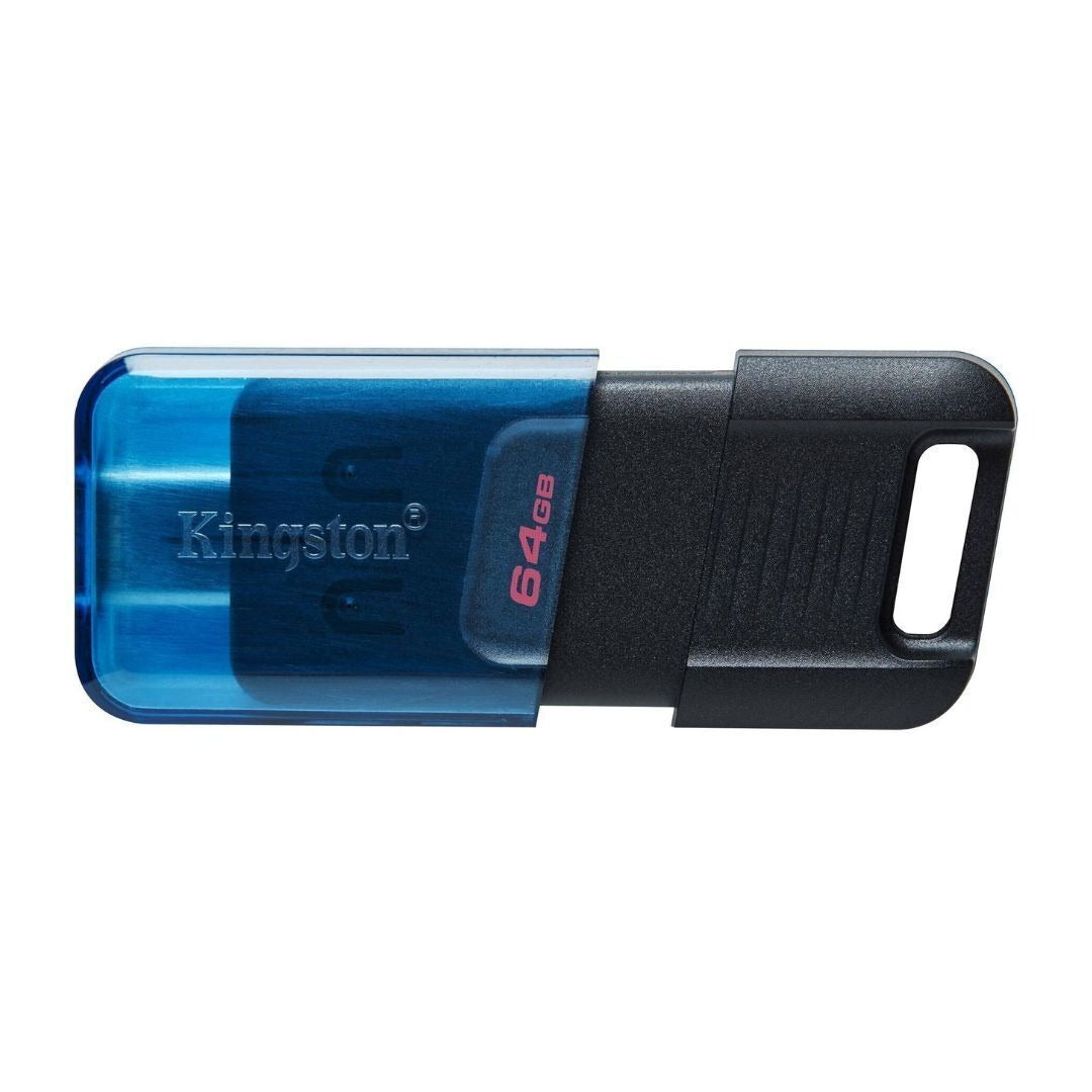 Kingstone 64GB DataTraveler 80 M Flash Drive for USB Type-C Devices with Up To 200MB/s Read Speed