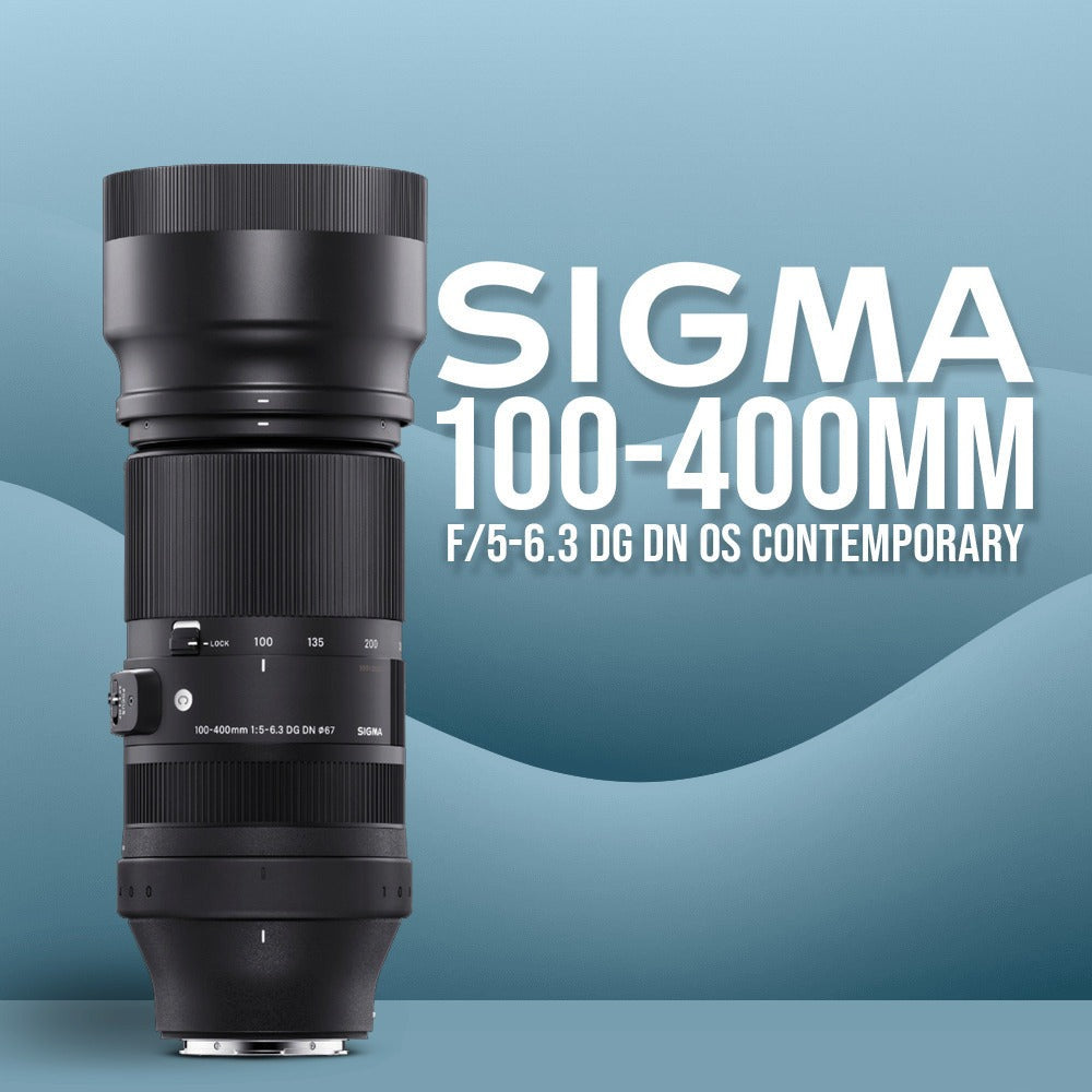 Sigma 100-400mm f/5-6.3 DG DN OS Contemporary Lens for L Mount with Street Camera Gadget Bag Bundle