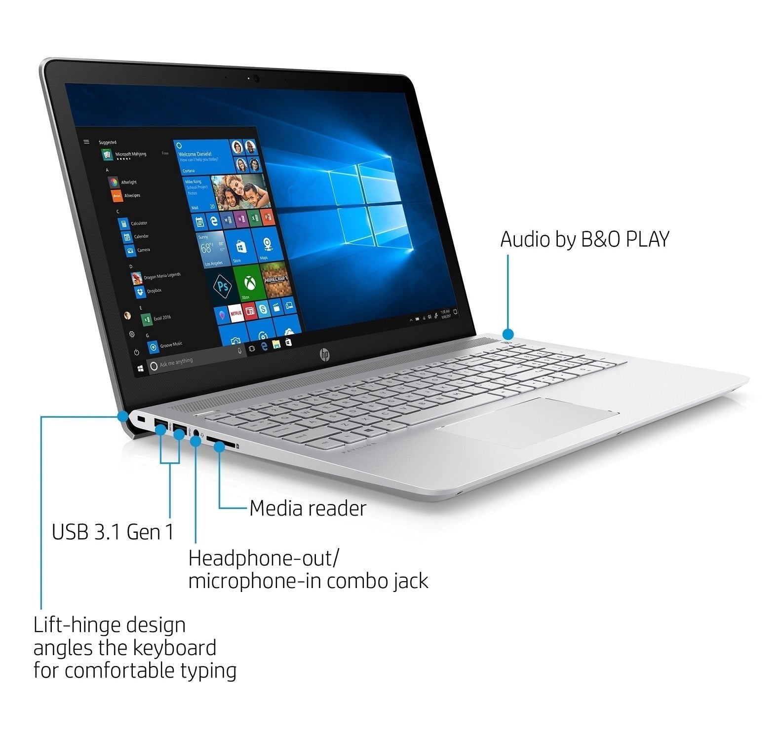 HP Pavilion 15-cc Laptop, 15.6" FHD Touch, Intel Core i7-8850U, 12GB RAM, 1TB HDD (Certified Refurbished)