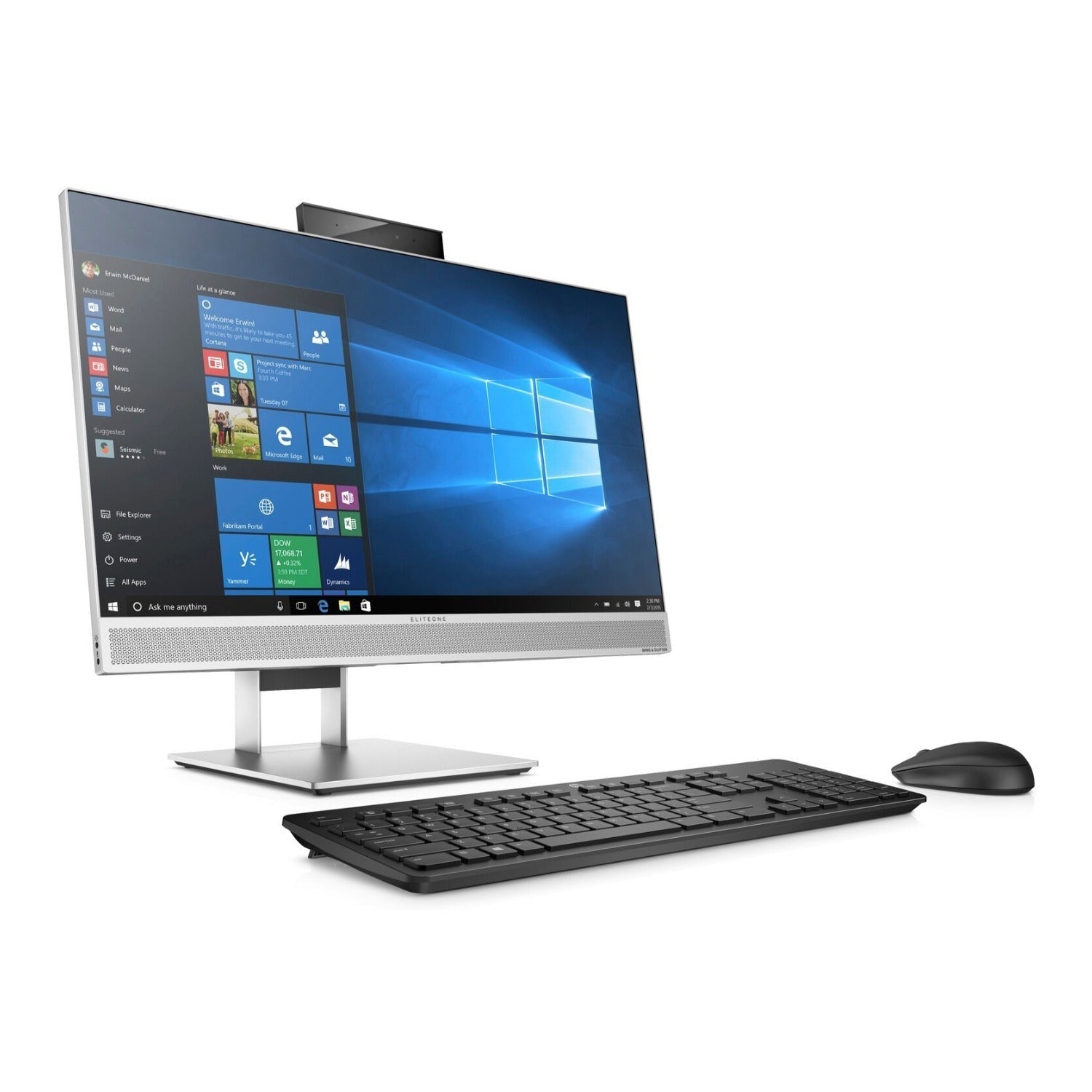 HP EliteOne 800 G4 23.8" FHD Touch All-in-One PC, Intel Core i7-8700, 8GB RAM, 256GB SSD, Windows 10 Pro (Certified Refurbished)