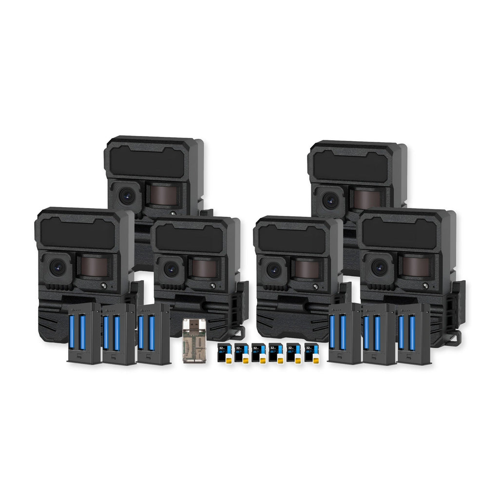 Yellowstone Y2 Black Wide Lens Camera Bundle with 5,000 mAh Battery Pack, and Card Reader (6-Pack)