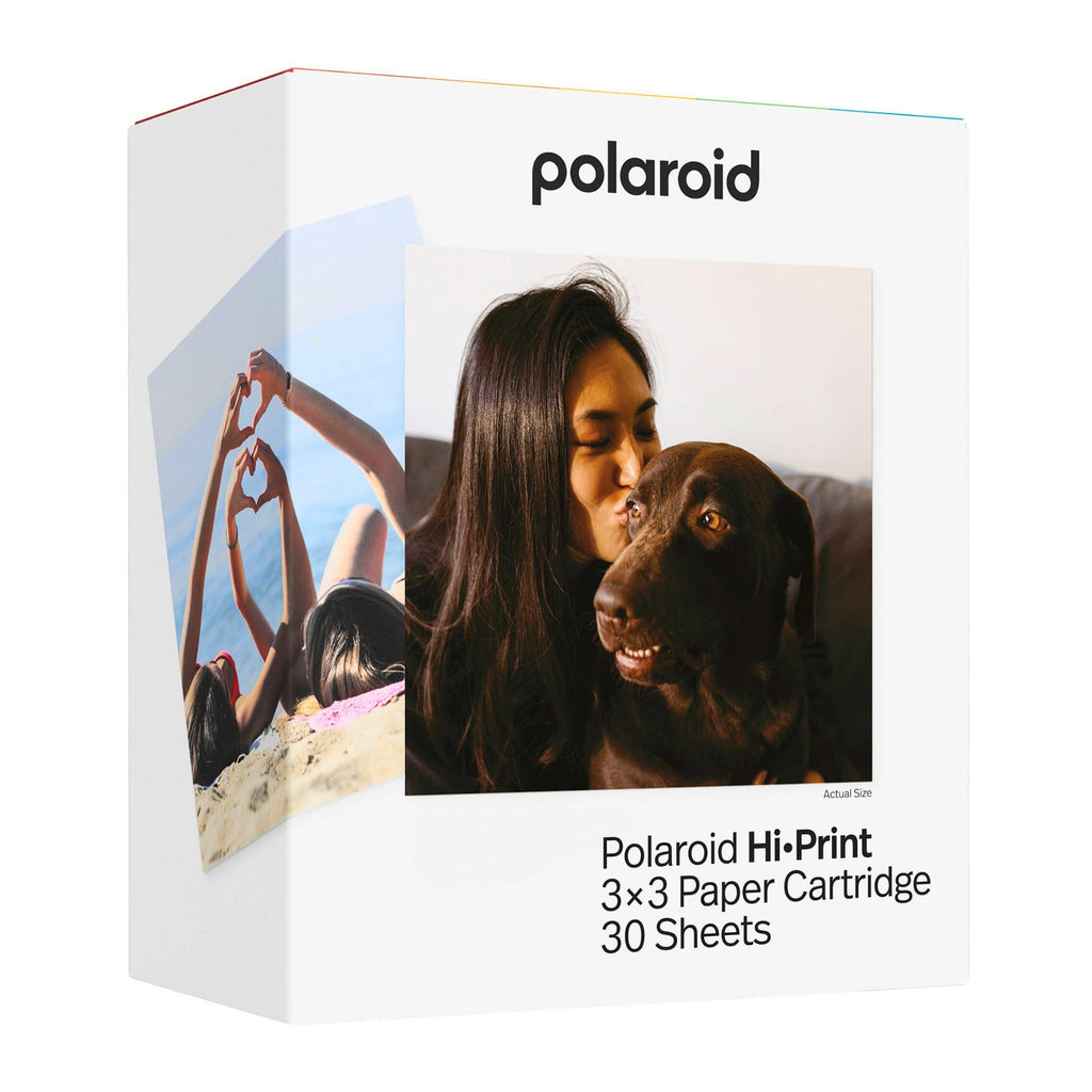 Polaroid HiPrint 3x3 Pocket Photo Printer White with 60-Sheet Paper Cartridges