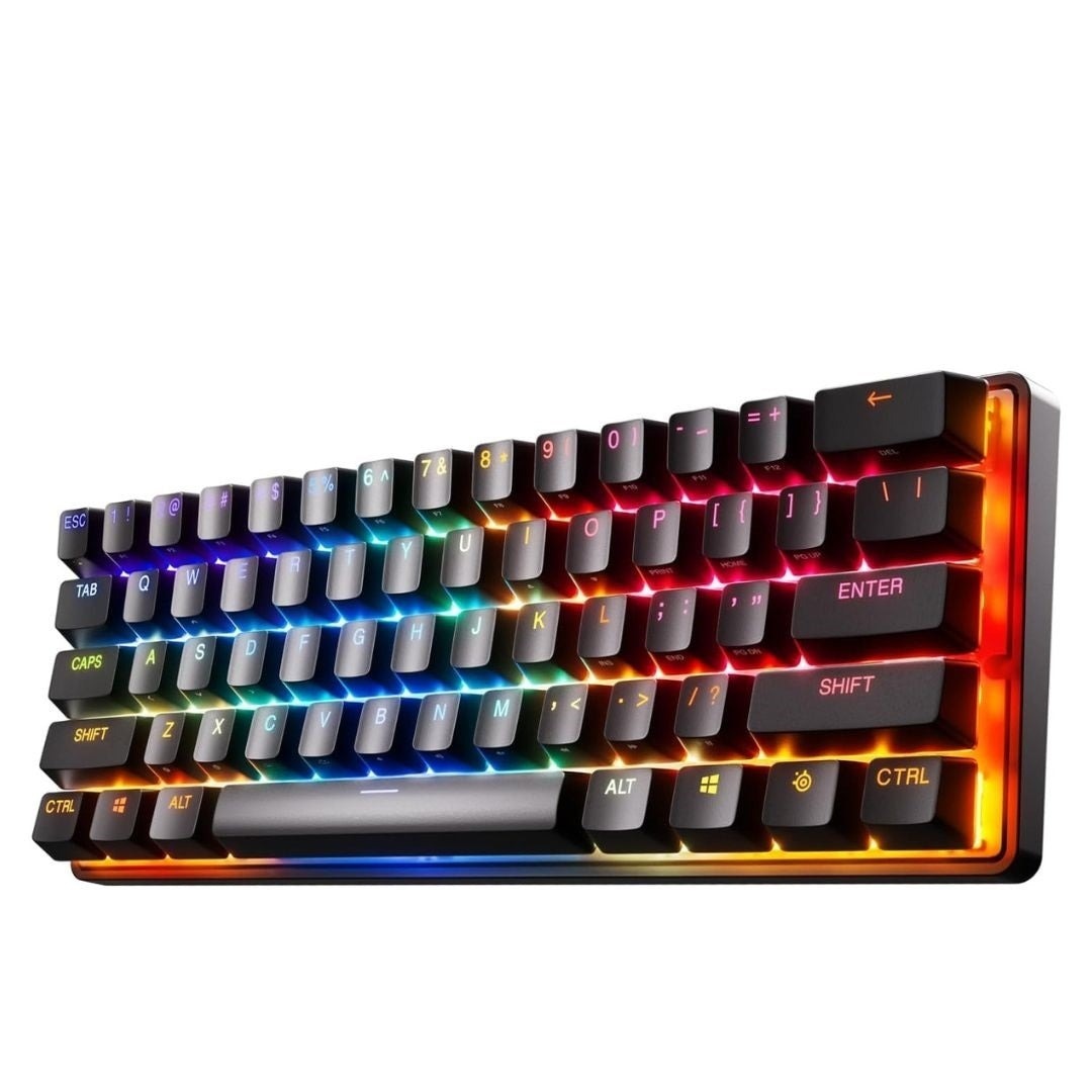 SteelSeries Apex Pro Mini Wired Gaming Keyboard with Adjustable Switches and RGB Lighting (Black)