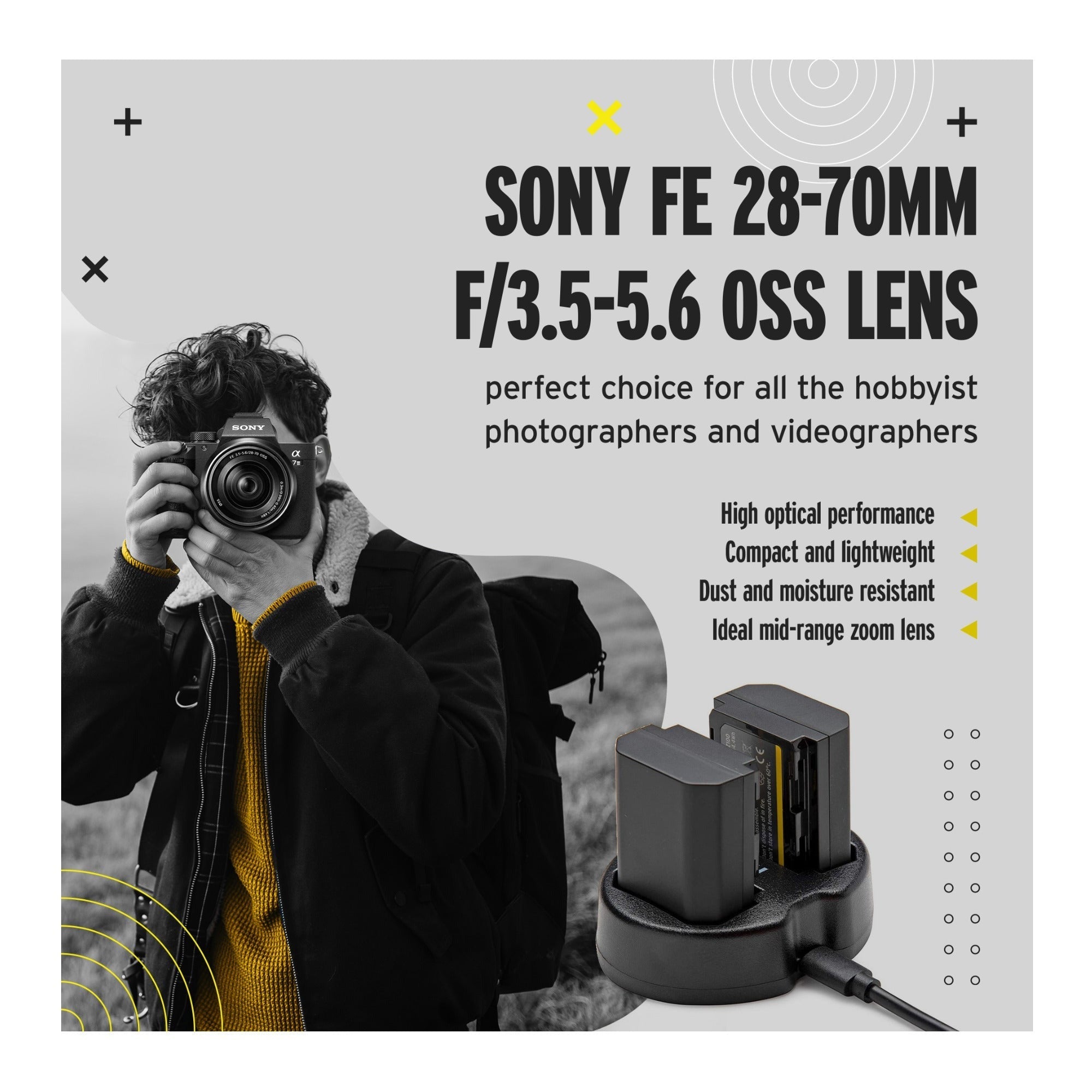 Sony a7 III Full Frame Mirrorless Camera with 28-70mm and FE 50mm f/1.8 Lens Kit
