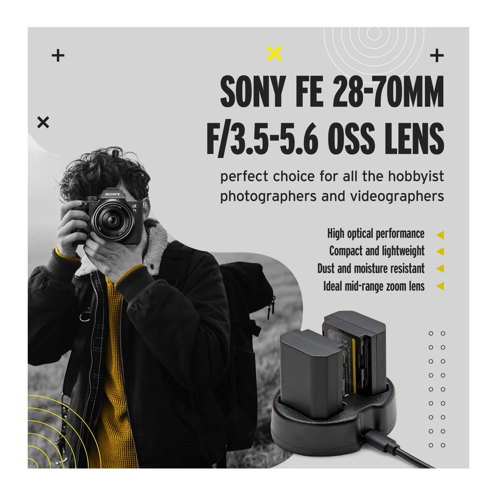 Sony a7 III Full Frame Mirrorless Camera with 28-70mm and FE 50mm f/1.8 Lens Kit