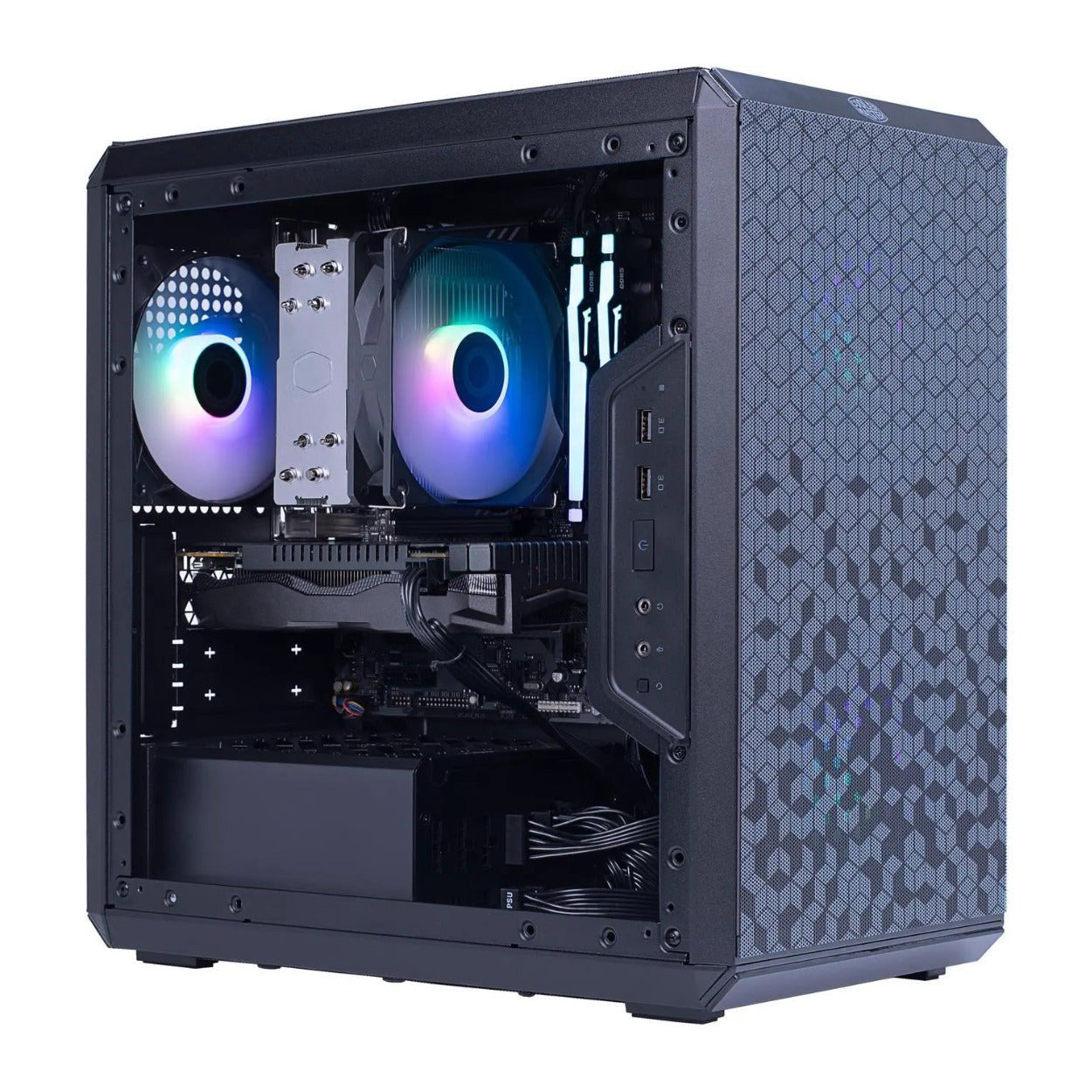 Cooler Master Gaming PC Ryzen 5 5500 16GB DDR4 1TB GeForce RTX 3050 Win 11 Home