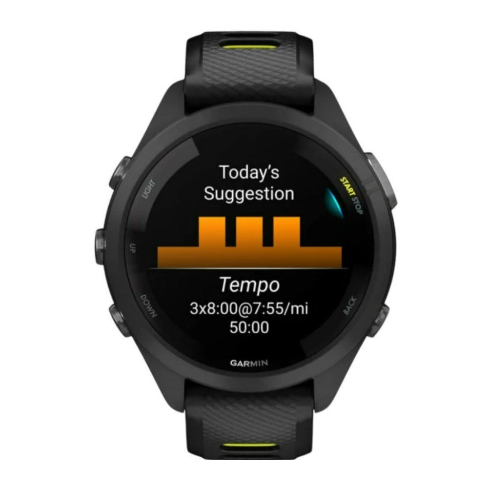 Garmin Forerunner 265S AMOLED GPS Running Smartwatch (Black/Amp Yellow) (Used)