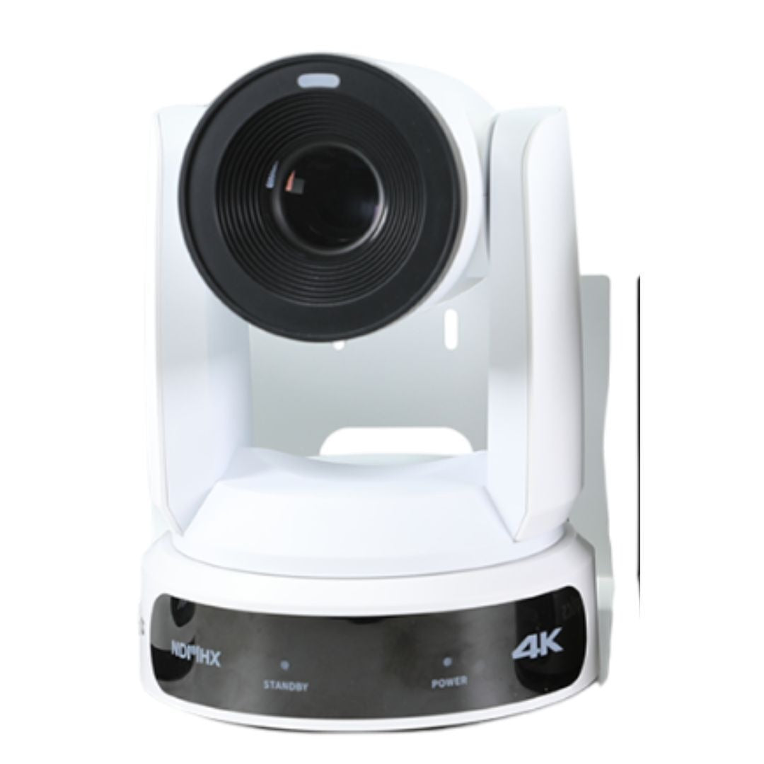 PTZOptics Move 4K PTZ Camera with NDI HX3, 12X Optical Zoom Range, and Auto Tracking (White)