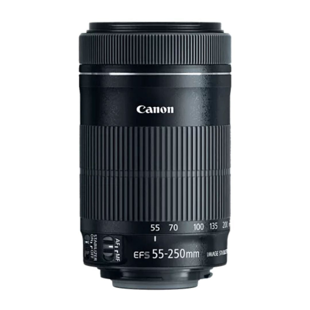 Canon EF-S 55-250mm f/4-5.6 IS STM Telephoto Zoom Lens, 58mm Filter Thread (Black) (Certified Refurbished)
