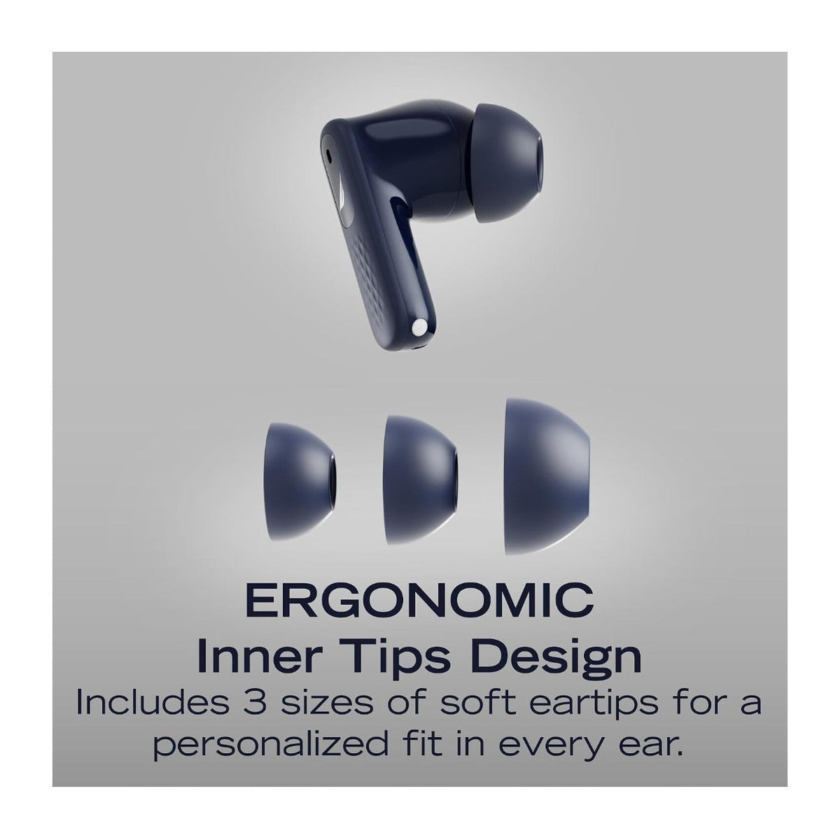 Nautica T710 True Wireless Stereo Earbuds with ANC ENC and 40H Playtime (Black)