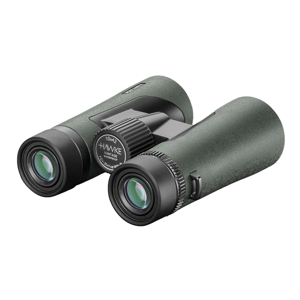 Hawke Sport Optics 10x42 Vantage Binoculars (Green) with Harness Strap Bundle
