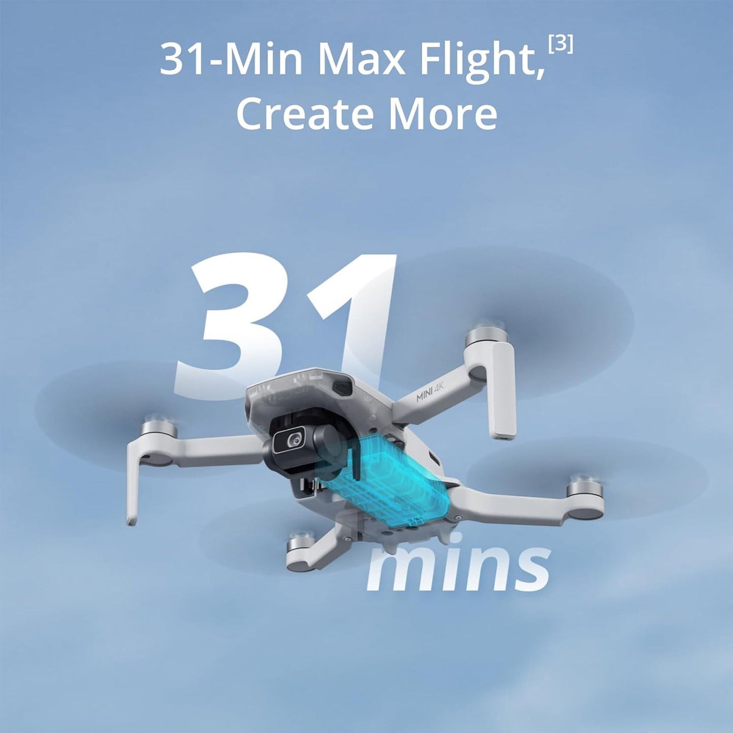 DJI Mini 4K Drone with 4K UHD Camera for Adults with DJI Care Refresh 2-Year Plan Bundle