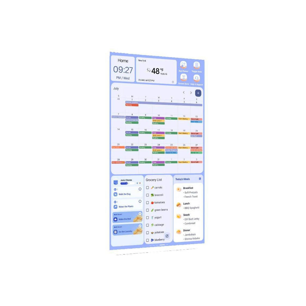 Cozyla Calendar Plus Gen 2 24-Inch LCD Touchscreen Family Calendar (White) (Used)