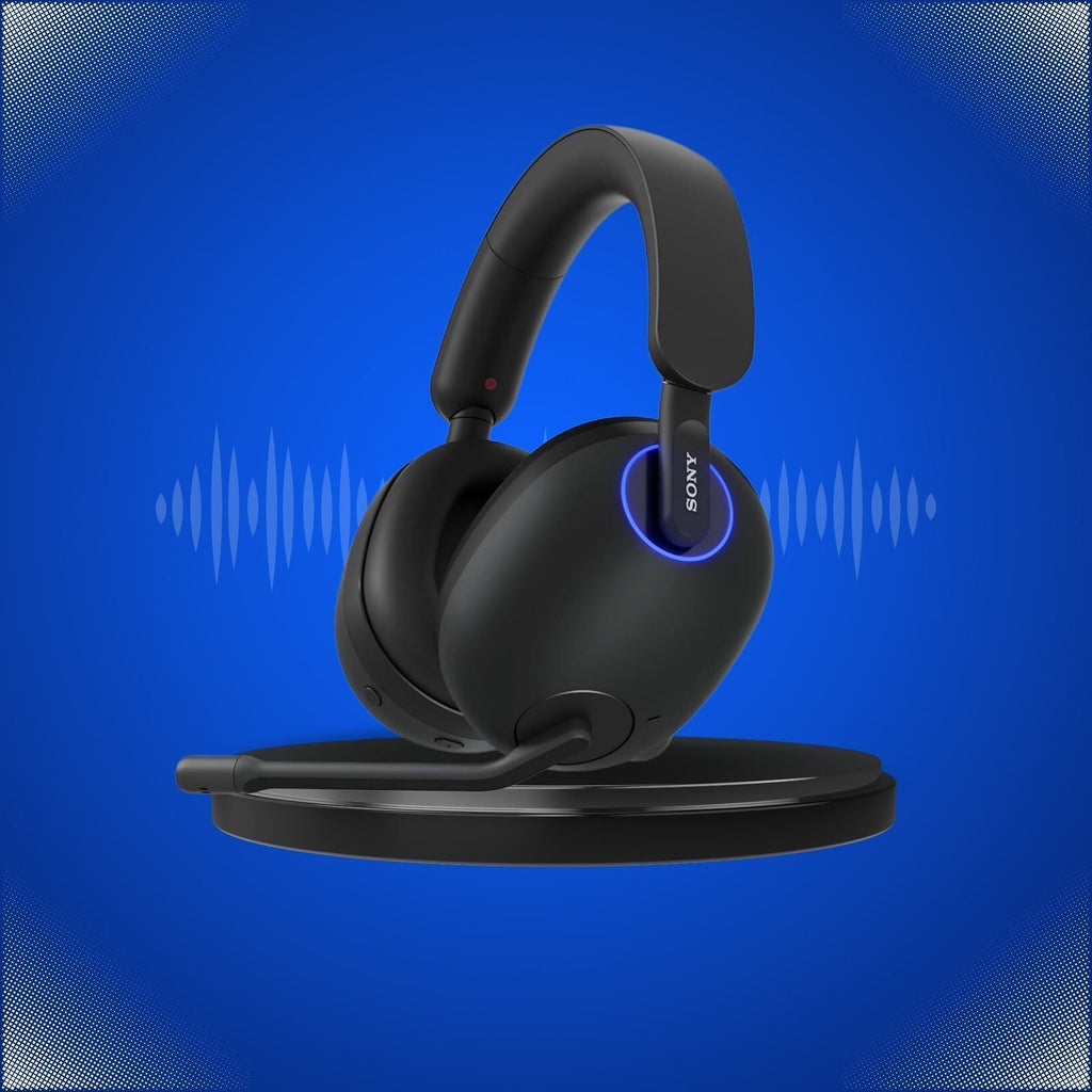 Sony INZONE H9 Wireless Noise Canceling Gaming Headset - Black (WH-GH900N) with Headphone Stand bundle