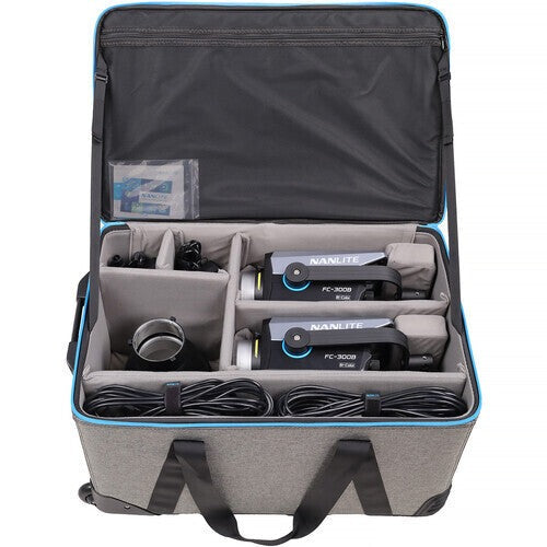 Nanlite FC-300B Bi-Color LED Spotlight 2-Light Kit with Rolling Case