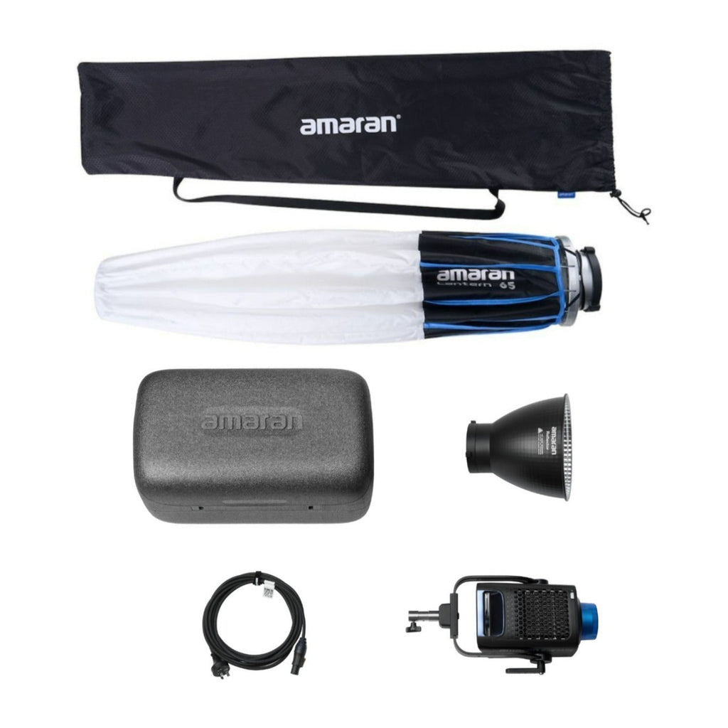 Amaran Ray 660W Full-Color COB Video Light Bundle with 2-Feet Lantern 65 Softbox