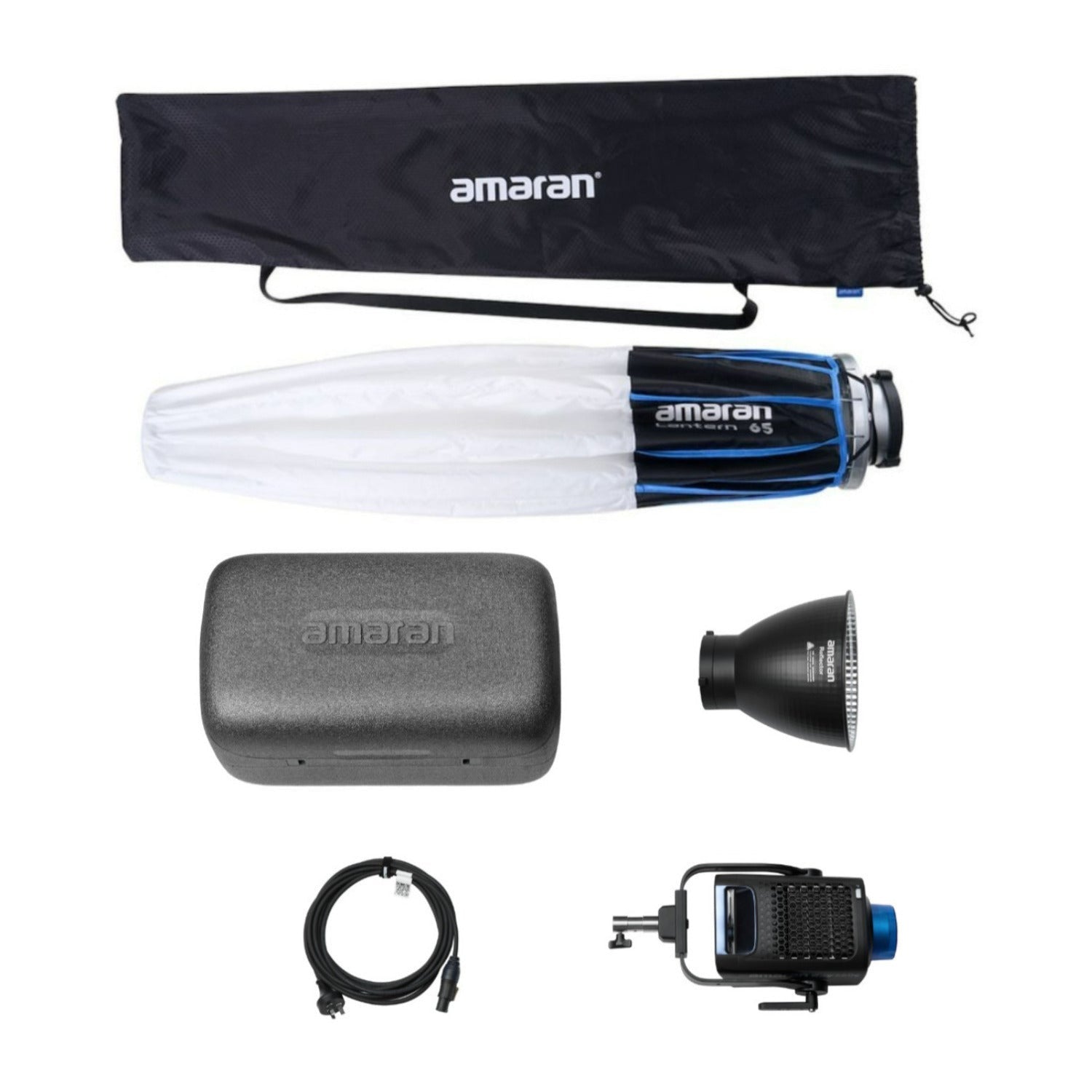 Amaran Ray 660W Full-Color COB Video Light Bundle with 2-Feet Lantern 65 Softbox