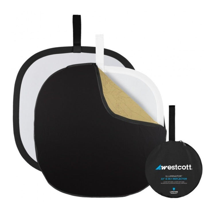 Westcott Illuminator Collapsible 6-in-1 Reflector Kit (22-Inch)