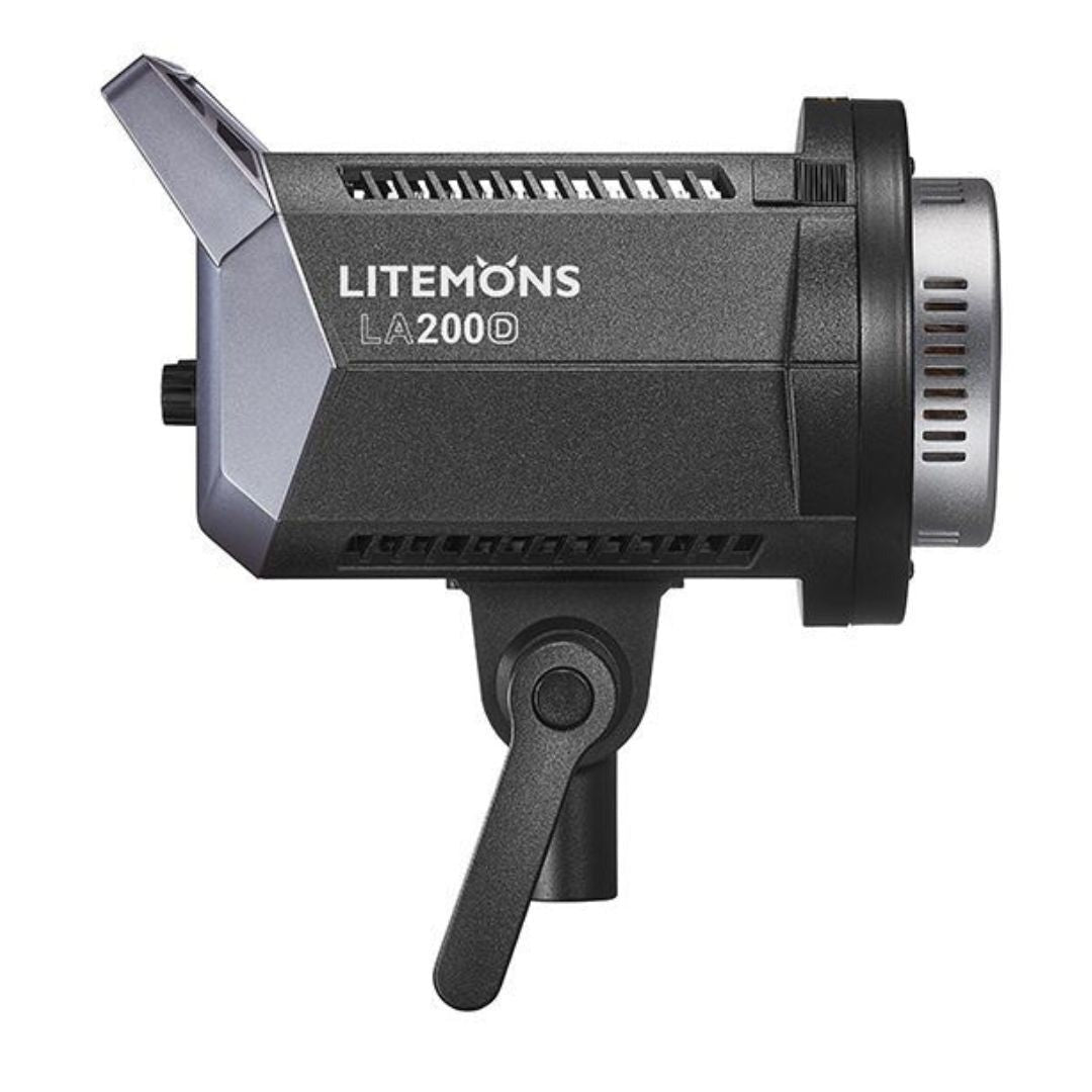Godox Litemons LA200D 2-Light Kit with Step-Less Adjustment and Godox Light App Control (Black)