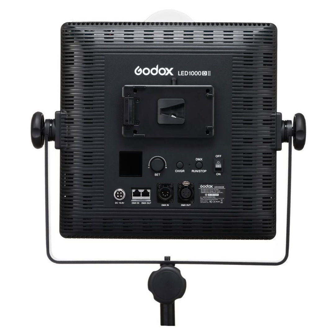 Godox LED1000D II Daylight LED Video Light with DMX, On-Board, Wireless Control for Live Streaming