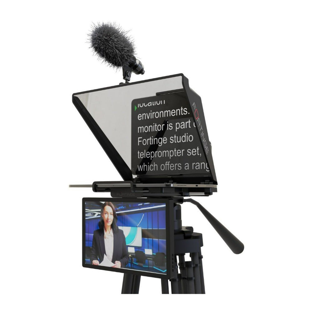 Fortinge NOA III Tablet Teleprompter with 13-Inch Device Support and Mini BT1 Remote Controller