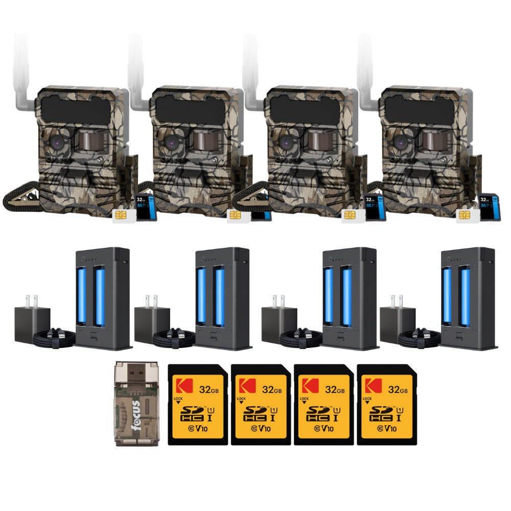 Yellowstone Y2 Cellular Trail Camera with Battery Pack and Card Reader Bundle