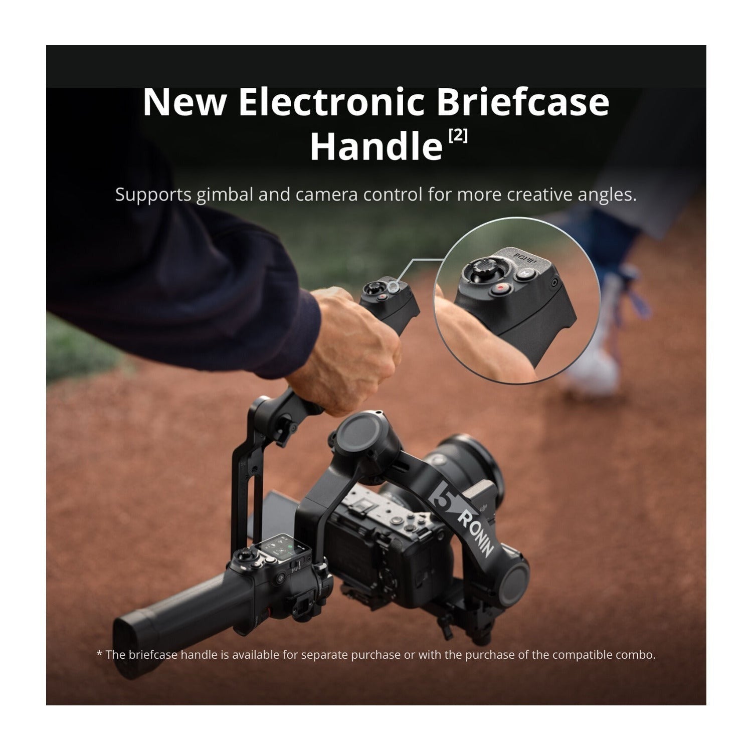 DJI RS 5 Gimbal Stabilizer with Separate AI Tracking and Framing Module (Black)